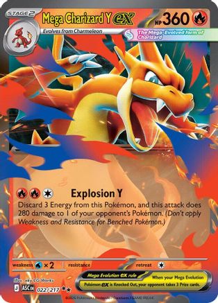 Mega Charizard Y ex - 022/217 (Holofoil)