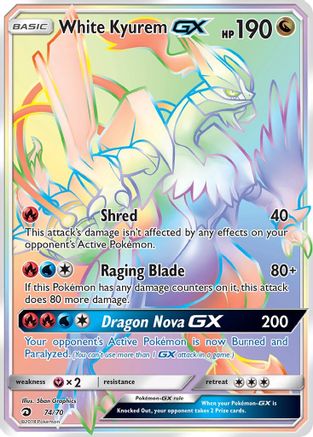 White Kyurem GX (Secret) (Holofoil)