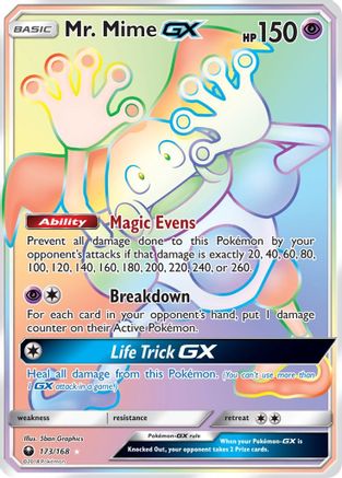 Mr. Mime GX (Secret) (Holofoil)