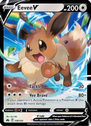 Eevee V (Holofoil)