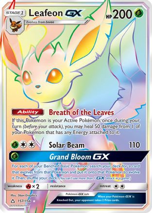 Leafeon GX (Secret Rare) (Holofoil)