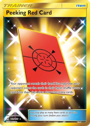 Peeking Red Card (Secret Rare) (Holofoil)