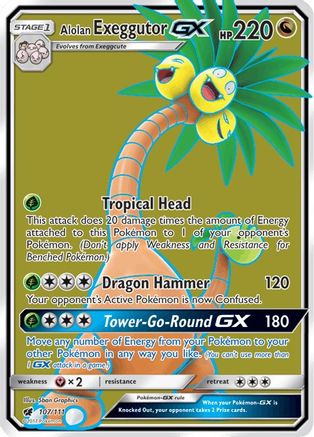 Alolan Exeggutor GX (Full Art) (Holofoil)