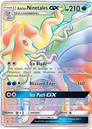 Alolan Ninetales GX (Secret) (Holofoil)