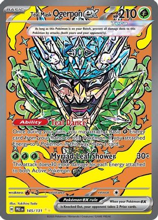Teal Mask Ogerpon ex - 145/131 (Holofoil)