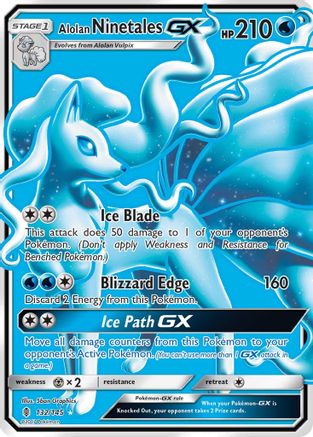 Alolan Ninetales GX (Full Art) (Holofoil)