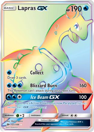 Lapras GX (Secret) (Holofoil)