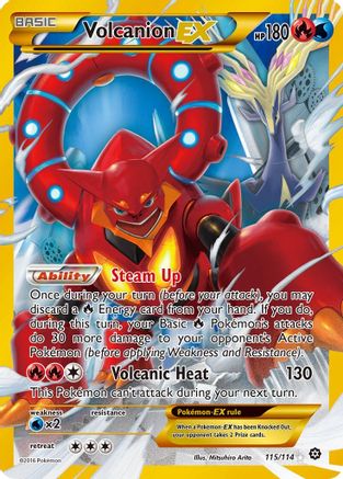 Volcanion EX (Secret) (Holofoil)