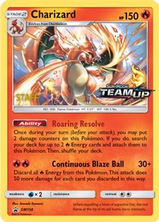 Charizard - SM158 [Staff] (Holofoil)