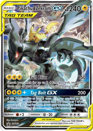 Pikachu & Zekrom GX (Holofoil)