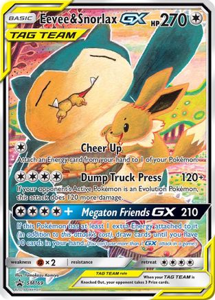 Eevee & Snorlax GX - SM169 (Holofoil)