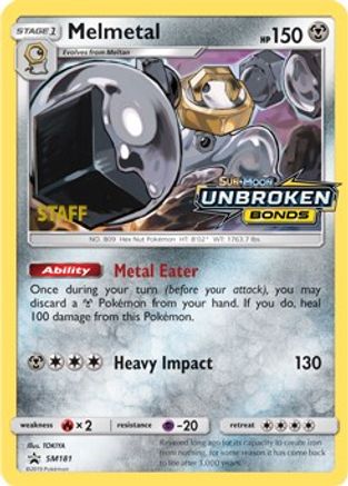 Melmetal - SM181 (Prerelease) [Staff] (Holofoil)