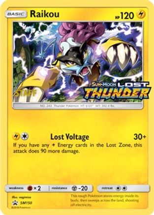 Raikou - SM150 (Prerelease) (Staff) (Holofoil)