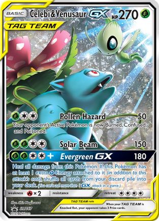 Celebi & Venusaur GX - SM167 (Holofoil)