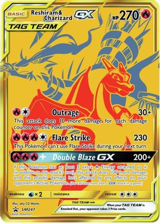 Reshiram & Charizard GX - SM247 (Holofoil)