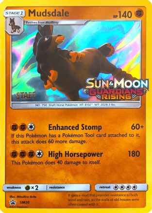 Mudsdale - SM20 (Prerelease) [Staff] (Holofoil)