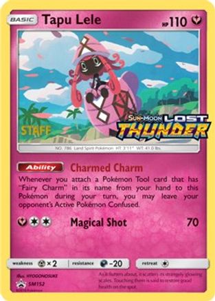 Tapu Lele - SM152 (Prerelease) [Staff] (Holofoil)