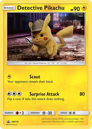 Detective Pikachu - SM170 (Holofoil)