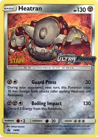Heatran - SM96 (Prerelease) [Staff] (Holofoil)