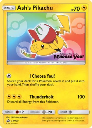 Ash's Pikachu - SM108
