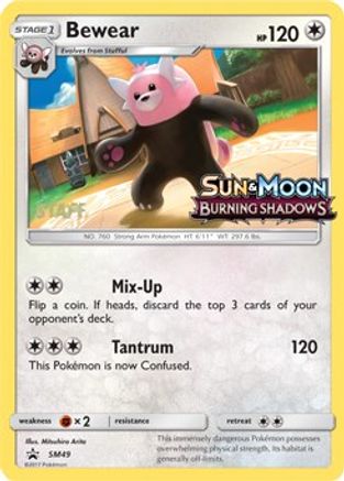 Bewear - SM49 (Prerelease) [Staff] (Holofoil)