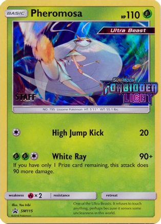 Pheromosa - SM115 (Prerelease) [Staff] (Holofoil)