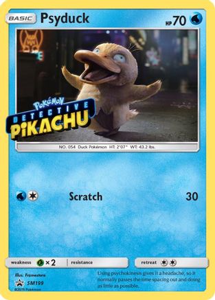 Psyduck - SM199 (Detective Pikachu Stamped) (Holofoil)