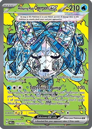 Wellspring Mask Ogerpon ex - 152/131 (Holofoil)