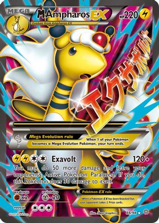 M Ampharos EX (88 Full Art) (Holofoil)