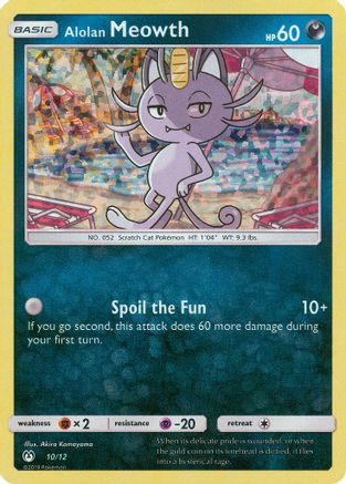 Alolan Meowth - 10/12 (Holofoil)