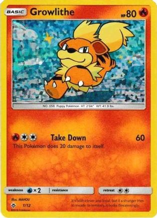 Growlithe - 1/12 (Holofoil)
