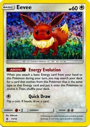Eevee - 11/12 (Holofoil)