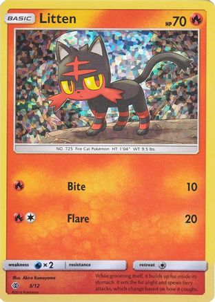 Litten - 3/12 (Holofoil)