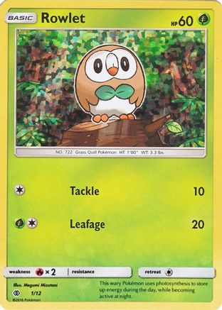 Rowlet - 1/12 (Holofoil)