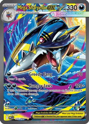 Mega Sharpedo ex - 127/094 (Holofoil)