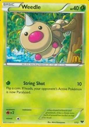 Weedle - 1/12 (Holofoil)