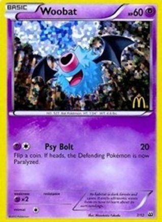 Woobat - 7/12 (Holofoil)
