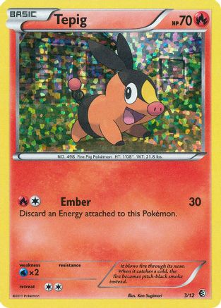 Tepig - 3/12 (Holofoil)