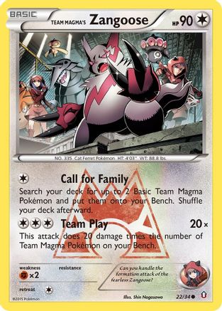 Team Magma's Zangoose (Reverse Holofoil)