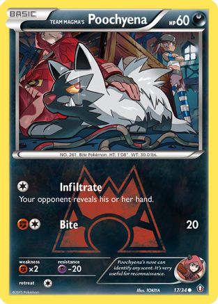 Team Magma's Poochyena (Reverse Holofoil)