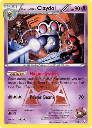 Team Magma's Claydol (Reverse Holofoil)