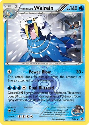 Team Aqua's Walrein (Reverse Holofoil)
