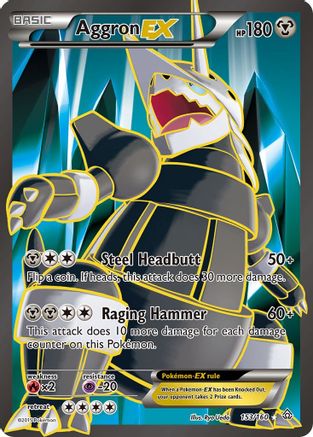 Aggron EX (153 Full Art) (Holofoil)
