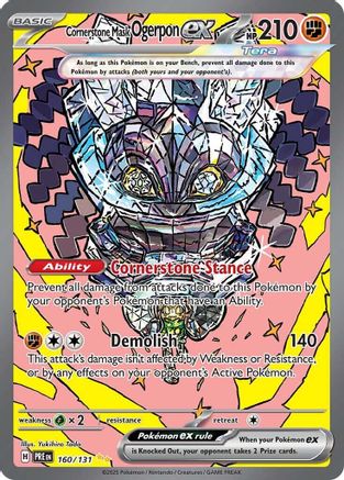 Cornerstone Mask Ogerpon ex - 160/131 (Holofoil)