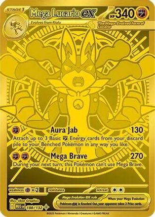 Mega Lucario ex - 188/132 (Holofoil)