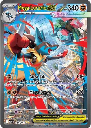 Mega Lucario ex - 179/132 (Holofoil)