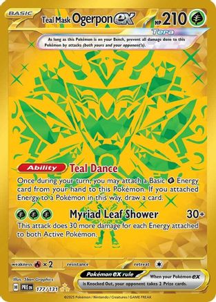 Teal Mask Ogerpon ex - 177/131 (Holofoil)