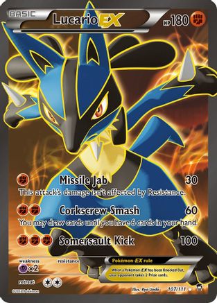 Lucario EX (107 Full Art) (Holofoil)