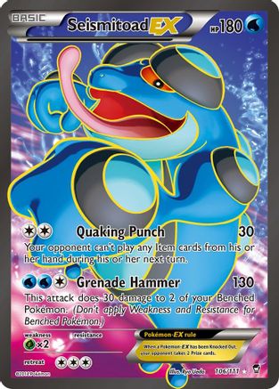 Seismitoad EX (106 Full Art) (Holofoil)