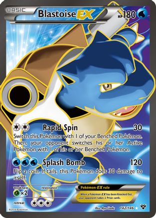 Blastoise EX (142 Full Art) (Holofoil)